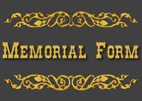 Memorial Form